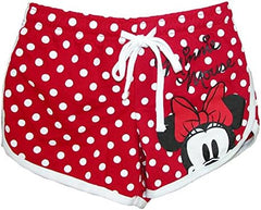Minnie Mouse Women's Polka Dot Red Shorts Minnie Mouse Women's Polka Dot Red Shorts