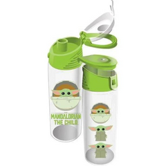 Star Wars: The Mandalorian Grogu Flip-Top Water Bottle Star Wars: The Mandalorian Grogu Flip-Top Water Bottle