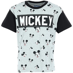 Disney Boy's Mickey Mouse All Over Heads T-Shirt Disney Boy's Mickey Mouse All Over Heads T-Shirt