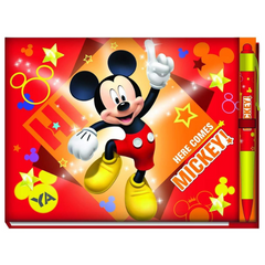 Disney Mickey Deluxe Autograph Book with Pen, Red Disney Mickey Deluxe Autograph Book with Pen, Red