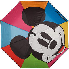 Disney Mickey Mouse Smile Multicolored Adult Auto-Open Umbrella Disney Mickey Mouse Smile Multicolored Adult Auto-Open Umbrella