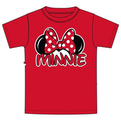 Adult Womens Tee Shirt Minnie Fan, Red Adult Womens Tee Shirt Minnie Fan, Red
