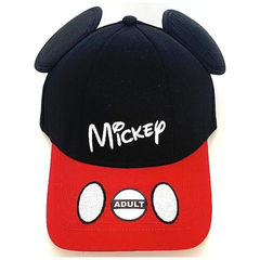 Disney Mickey Mouse Boys Baseball Cap, Black & Red