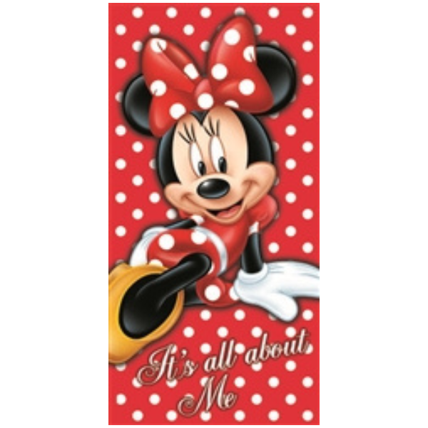 All About Me Minnie Beach Towel