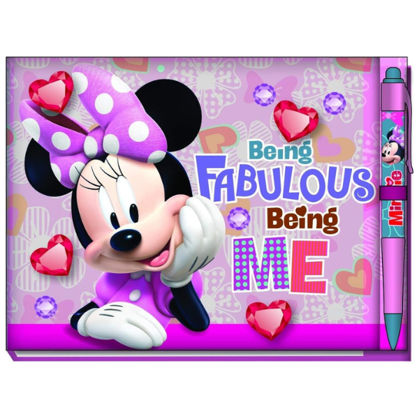 Disney Mickey Deluxe Autograph Book with Pen, Pink