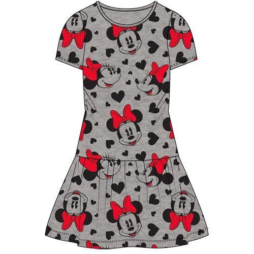 Minnie Mouse All Over Print Dress, Gray