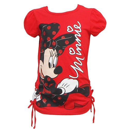 Disney Girls Minnie Mouse On The Ground T-Shirt