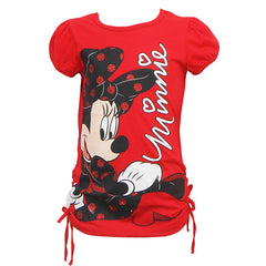 Disney Girls Minnie Mouse On The Ground T-Shirt