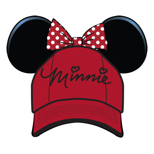 Minnie with Bow - Hat - RED