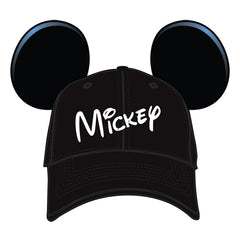 Mickey with Bow - Hat - BLK