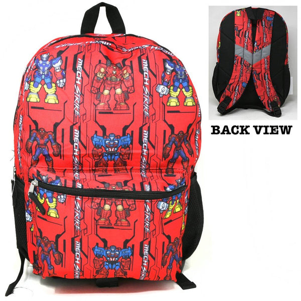 Spider man Mech Strike 16" Backpack with All Over Print