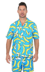 Hawaiian Shirt - Short Sleeve Dri-FIT Polyester Banana Shirts for Men