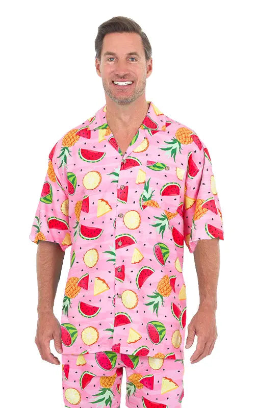 Hawaiian Shirt – Short Sleeve Dri-FIT Polyester Flower Shirts for Men