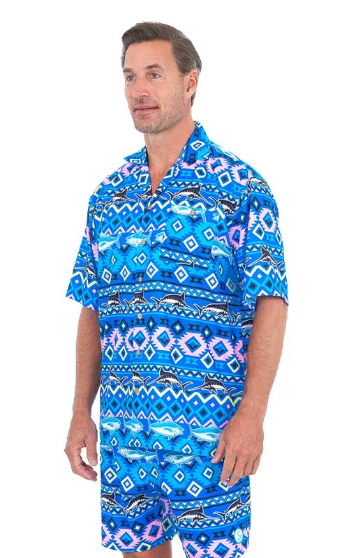 Hawaiian Shirt – Short Sleeve Dri-FIT Polyester Flower Shirts for Men