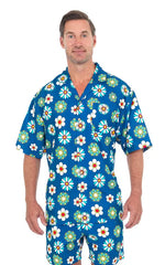 Hawaiian Shirt – Short Sleeve Dri-FIT Polyester Flower Shirts for Men