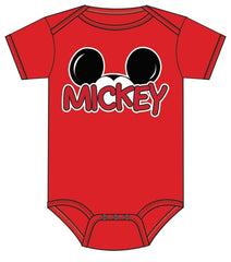 Infant Onesie Mickey Family, Red