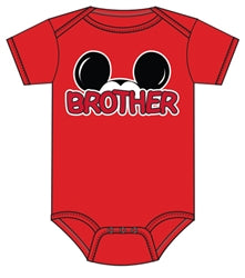 Infant Onesie Family Brother Fan, Red