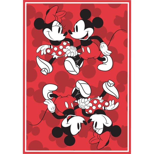 Mickey Minnie Stroll Red Kitchen Towel