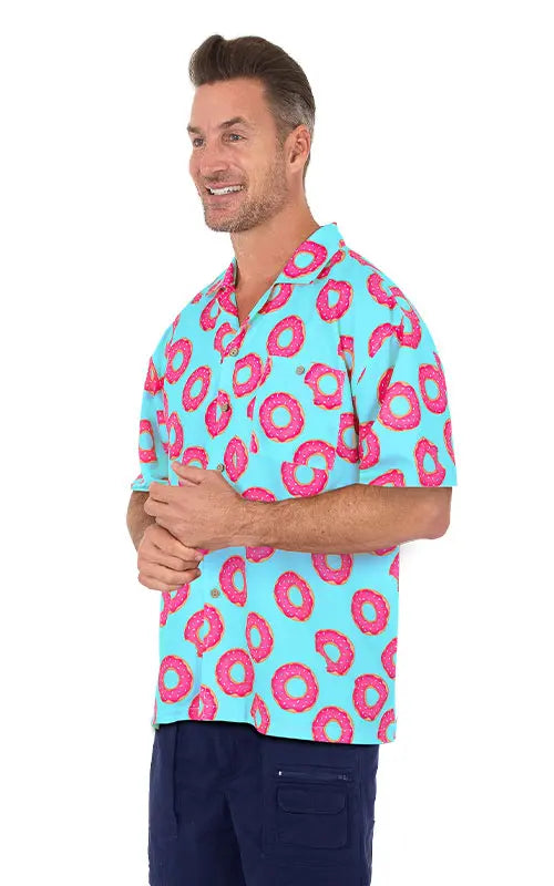 Hawaiian Shirt – Short Sleeve Dri-FIT Polyester Donut Shirts for Men
